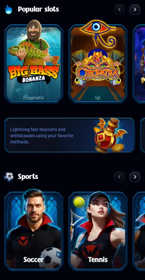 Welcome bonus, casino games and weekly promotions